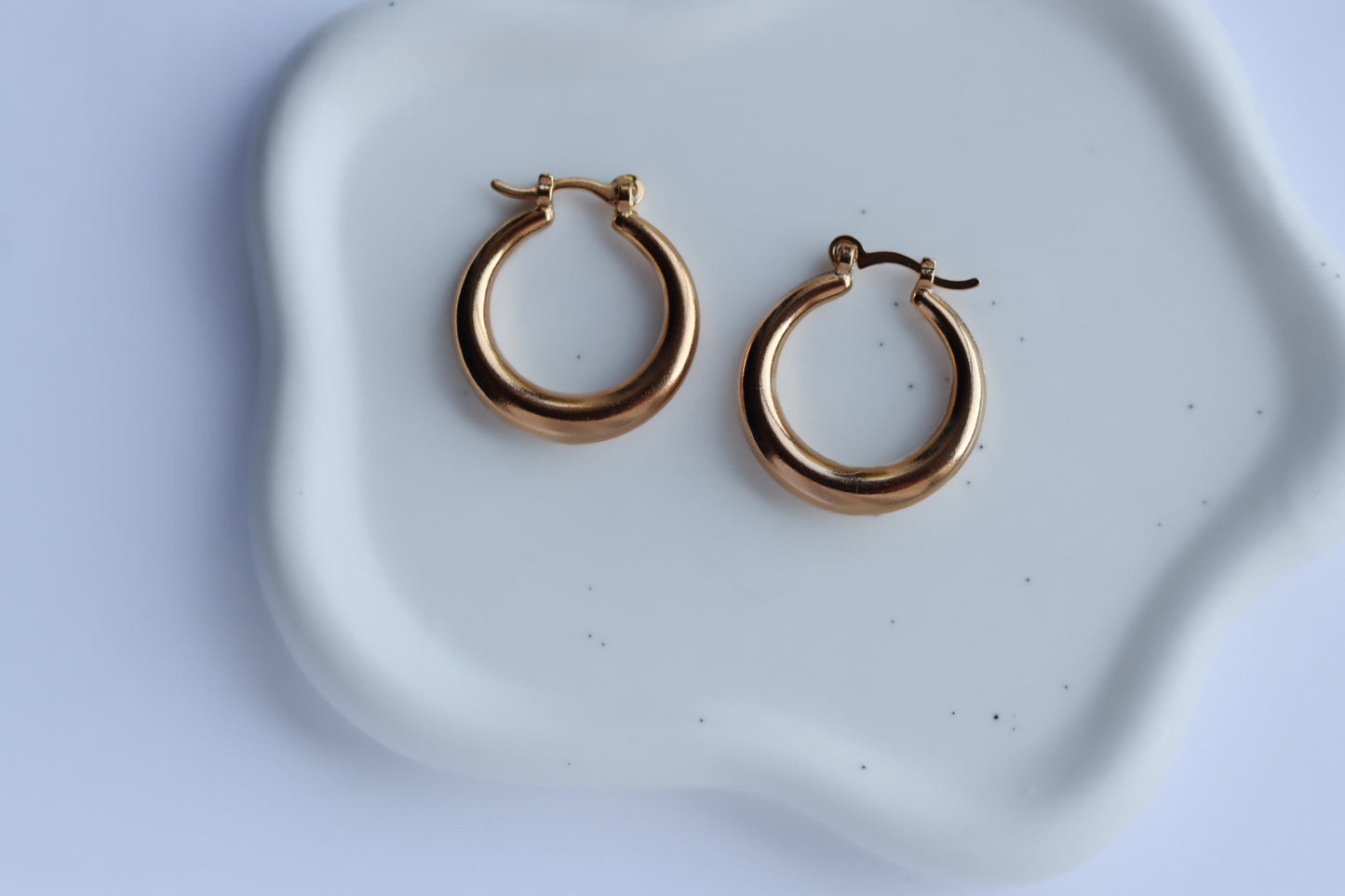 Gold filled Dropdown hoops
