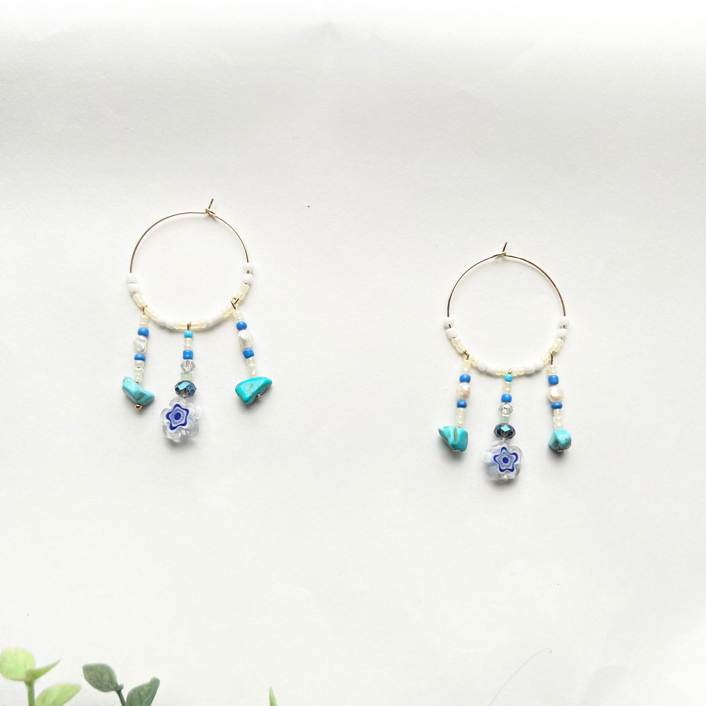 Beaded hoops
