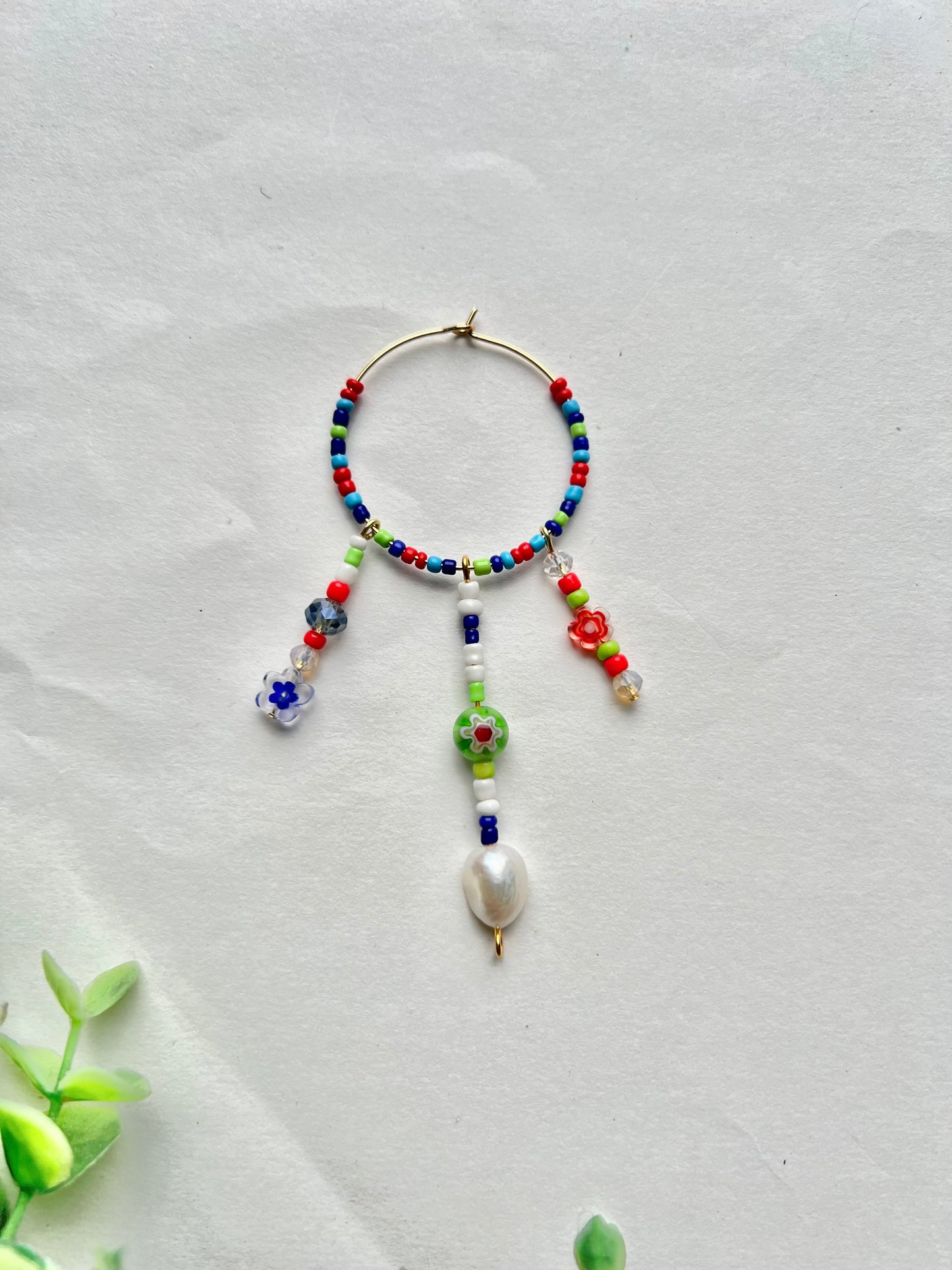 Beaded hoops