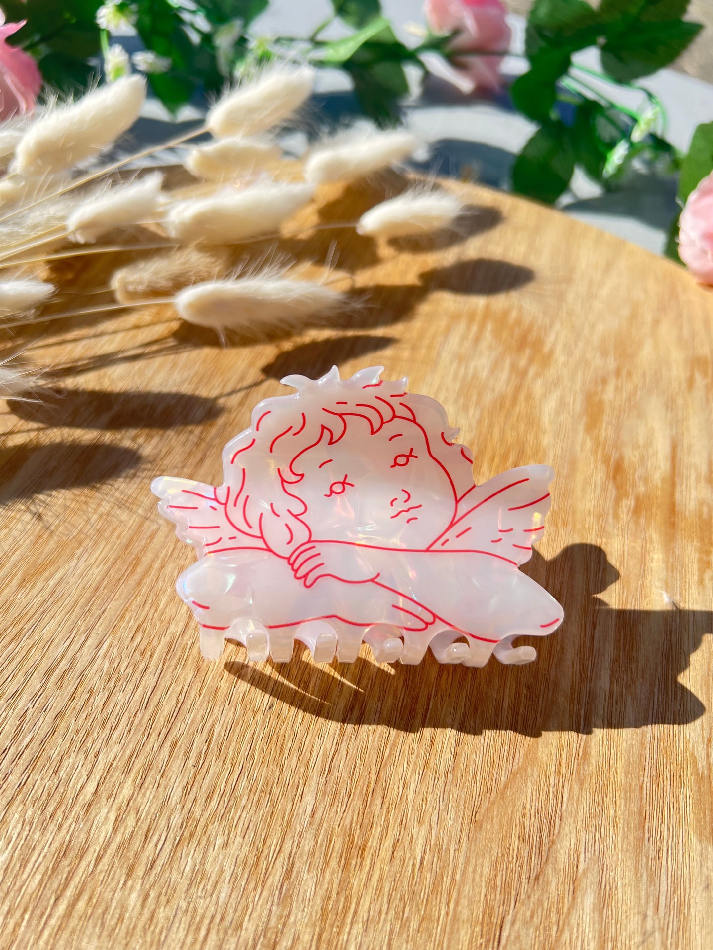 Angel baby hair claw
