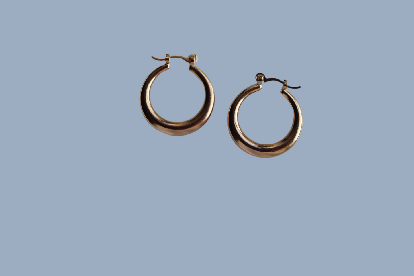 Gold filled Dropdown hoops