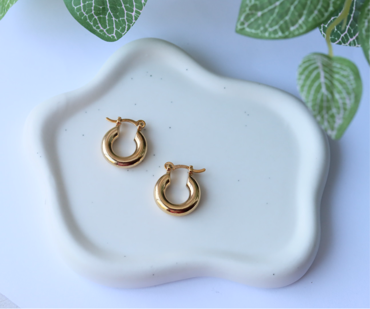 Small gold plated* hoop