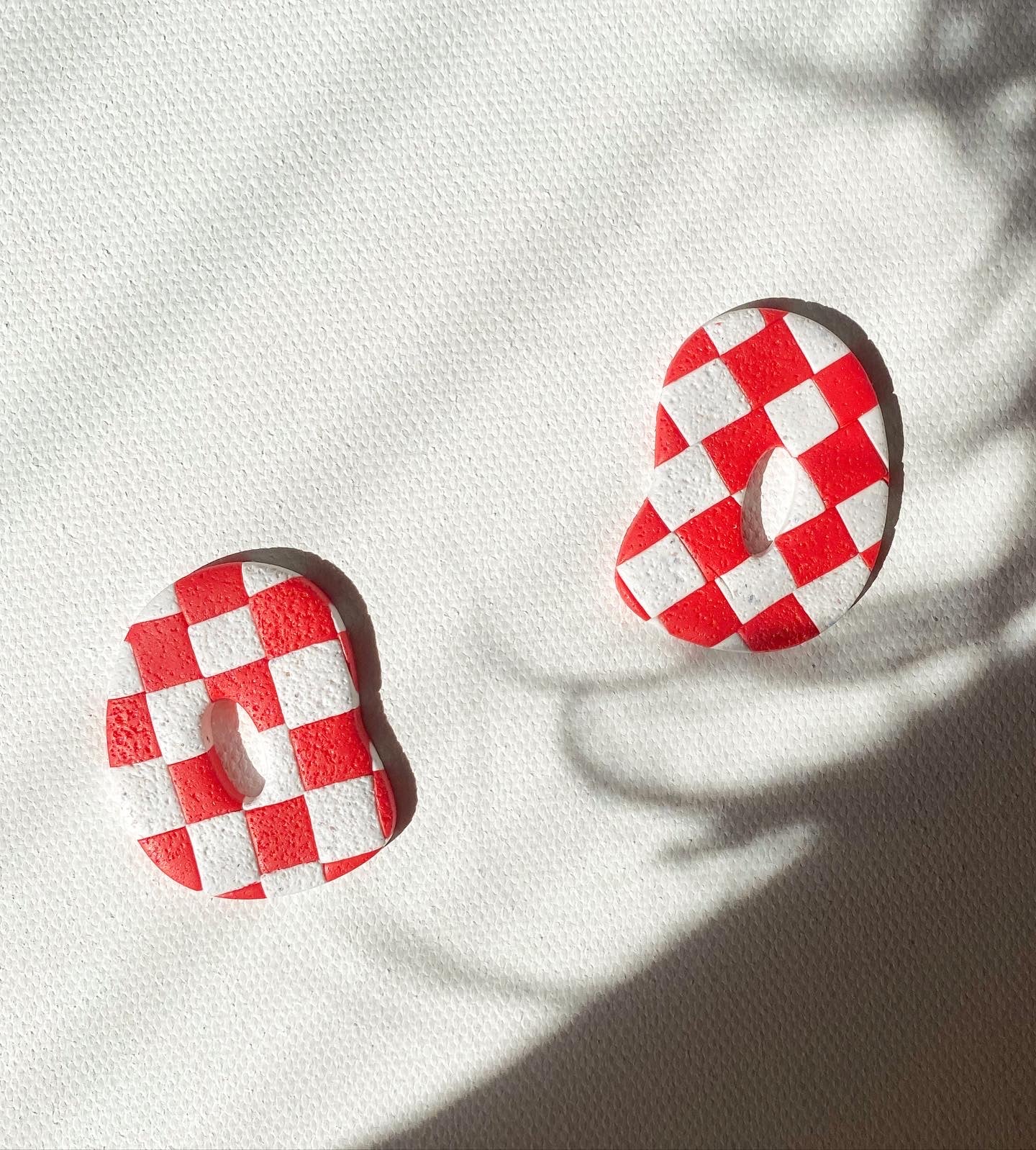 Abstract donut studs
